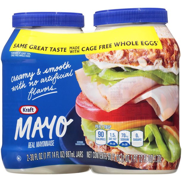 Kraft Real Mayo Creamy and Smooth Mayo (30 oz., 2 pk.)