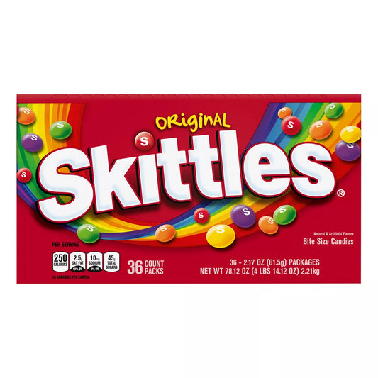 Skittles Original Bulk Full-Size Chewy Candy, 36 ct./2.17 oz.