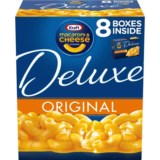 Kraft Deluxe Original Cheddar Macaroni and Cheese Dinner (14 oz., 8 pk.)