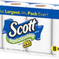 Scott Rapid-Dissolving Toilet Paper, 8 Regular Rolls