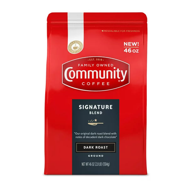 Community Coffee Ground Dark Roast, Signature Blend (46 oz.)