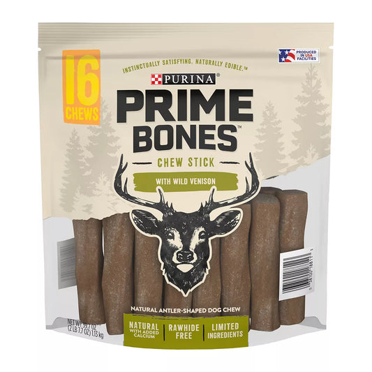 Purina Prime Bones Chew Stick with Wild Venison, 39.7 oz.