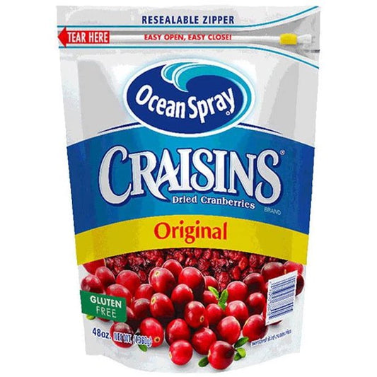 Ocean Spray Craisins Dried Cranberries Original (48 oz.)