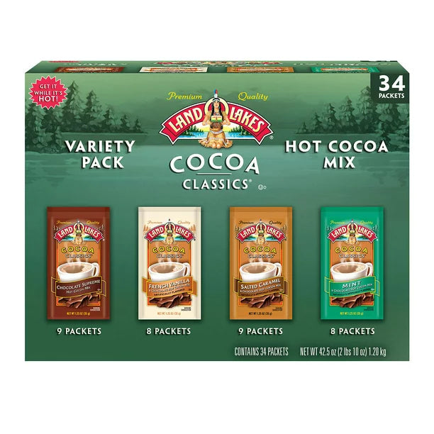 Land O'Lakes Cocoa Classics Hot Cocoa Mix, Variety Pack (34 pk.)