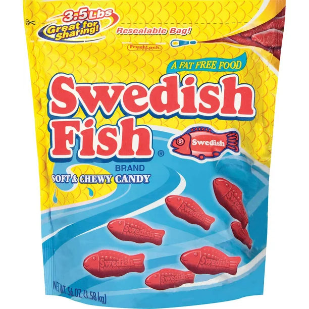 Swedish Fish Mini Soft & Chewy Candy, 3.5 lbs.