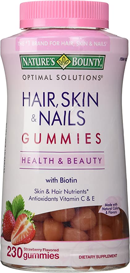 Nature's Bounty Hair, Skin, and Nails Vitamin Gummies With Biotin (230 ct.)