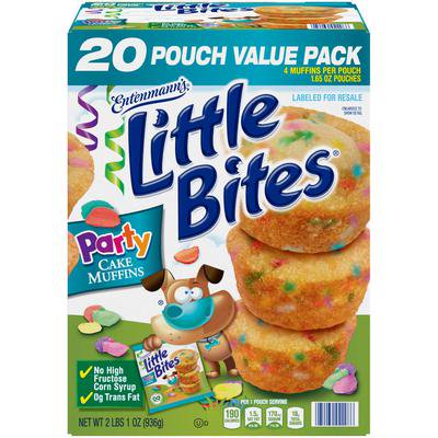 Entenmann's Little Bites Party Cake Muffins (1.65 oz., 20 pk.)