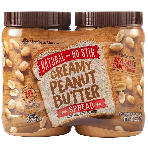 Member's Mark Natural Creamy Peanut Butter (40 oz., 2 pk.)