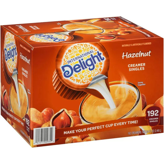 International Delight Hazelnut Coffee Creamer Singles (192 ct.)