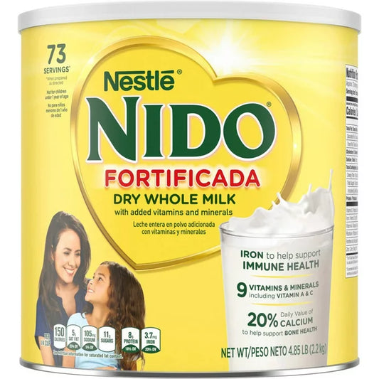 Nestle NIDO Fortificada Whole Milk Powder (4.85 lbs.)