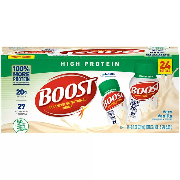 BOOST High Protein Drink, Vanilla (24 pk.)