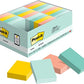Post-it Notes Original Pads in Marseille Colors, Value Pack, 1-1/2"x2"x24/PK, 24/Pack