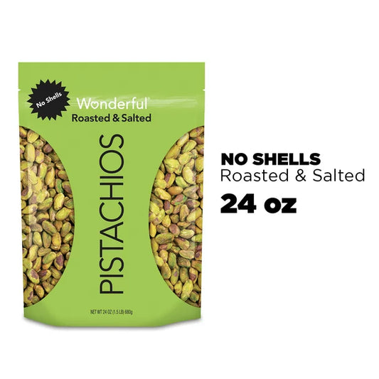 Wonderful Pistachios Shelled, Roasted and Salted (24 oz.)