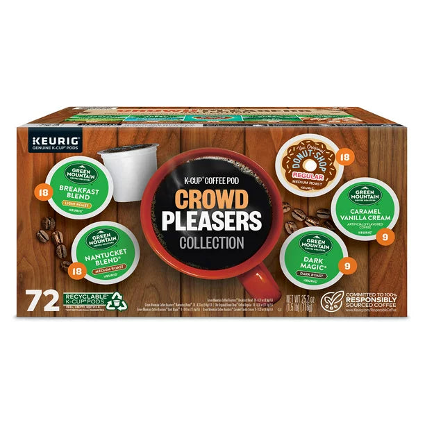 Keurig Crowd Pleasers K-Cup Pod Coffee, Variety Pack (72 ct.)