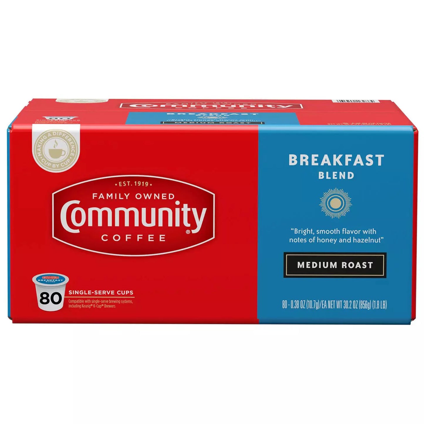 Community Coffee Single Serve Cups, Breakfast Blend (80 ct.)