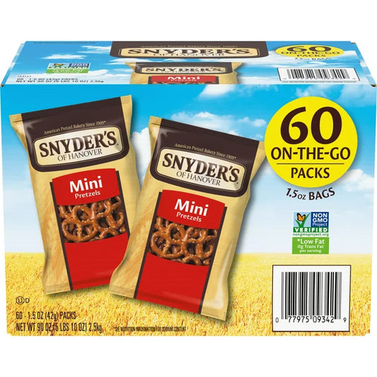 Snyder's Mini Pretzels (1.5 oz., 60 ct.)