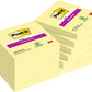 Post-it Notes Super Sticky Pads, 3" x 3", Canary Yellow, 24 Pads, 2,160 Total Sheets