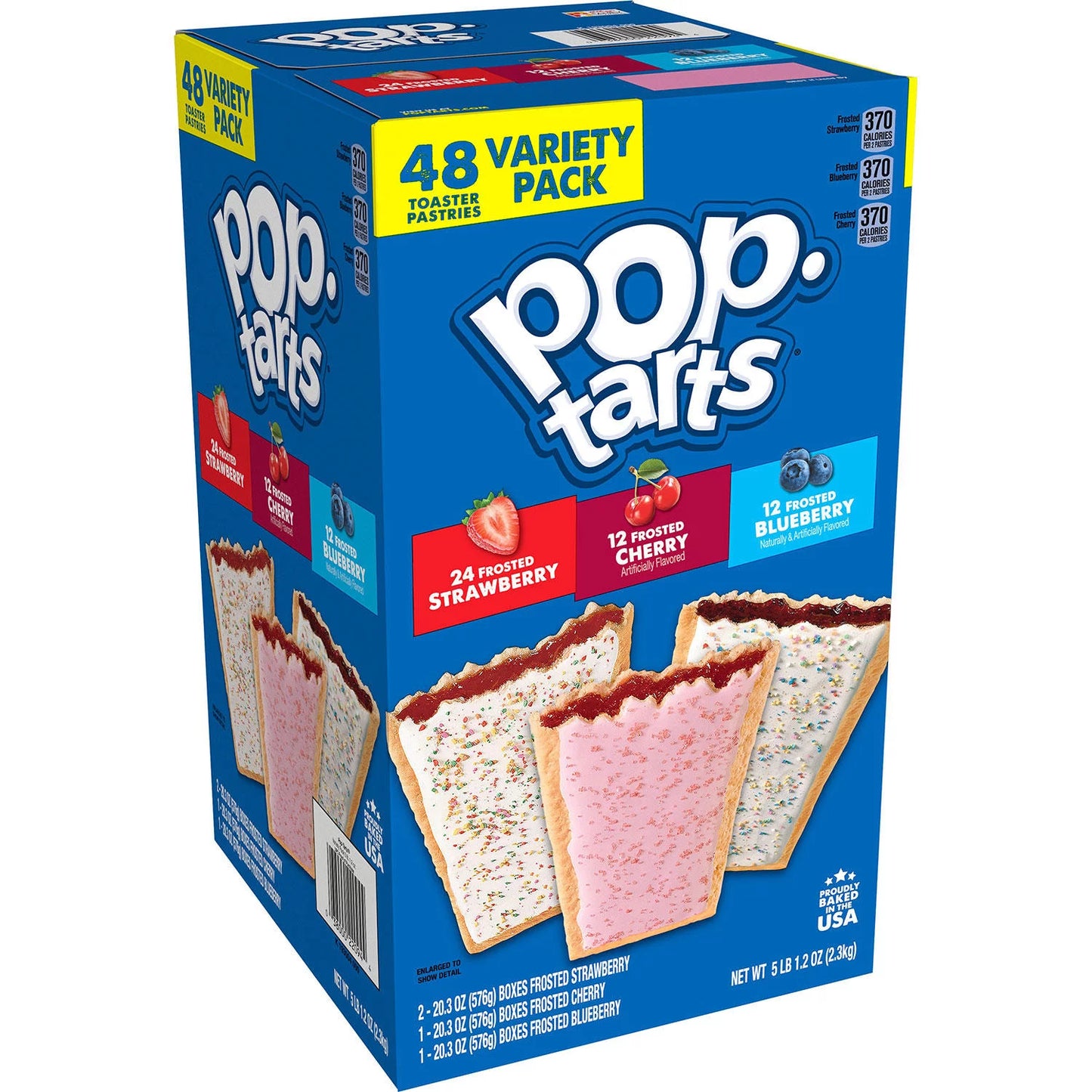 Kellogg's Pop-Tart Variety Pack, Blueberry and Cherry (48 ct.)