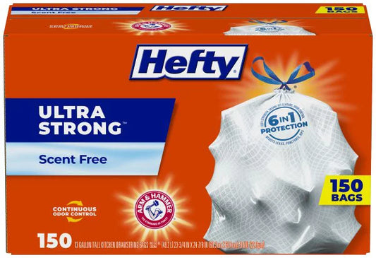 Hefty Ultra Strong Kitchen Drawstring Trash Bags (13 gal., 150 ct.)