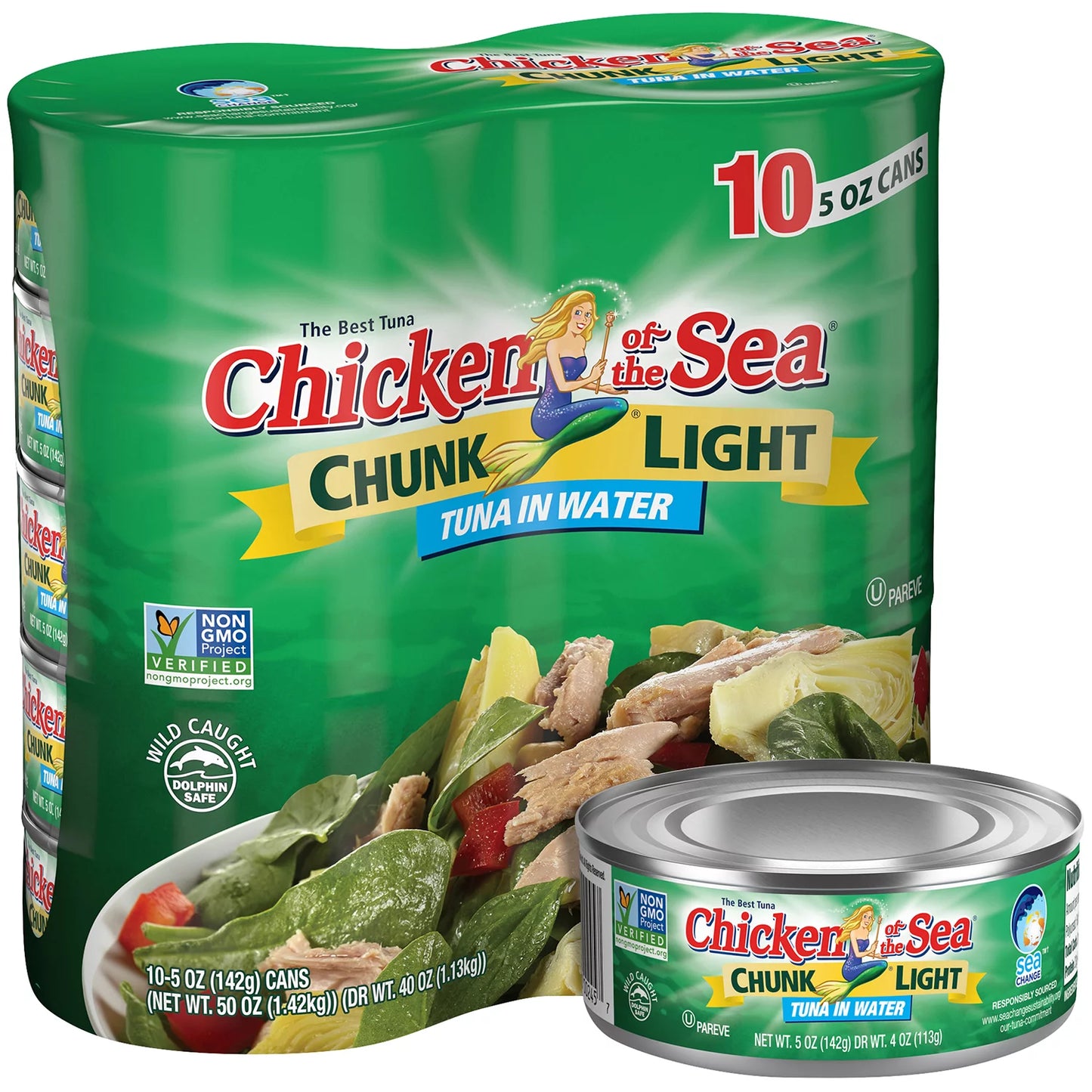 Chicken of the Sea Chunk Light Tuna in Water (5 oz., 10 pk.)