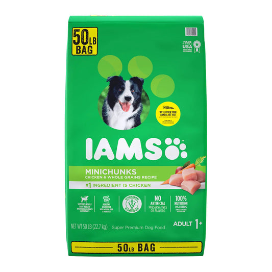 Iams Adult ProActive Health Minichunks Chicken Dry Dog Food (50 lbs.)