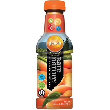 Bare Nature Peach Vitamin Iced Tea (20oz / 12pk)