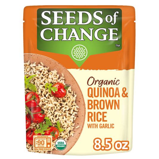 Seeds of Change Certified Organic Quinoa and Brown Rice with Garlic (8.5 oz., 6 pk.)