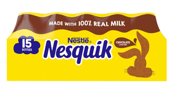 Nestle Nesquik Chocolate Lowfat Milk, 15 ct./8 oz.