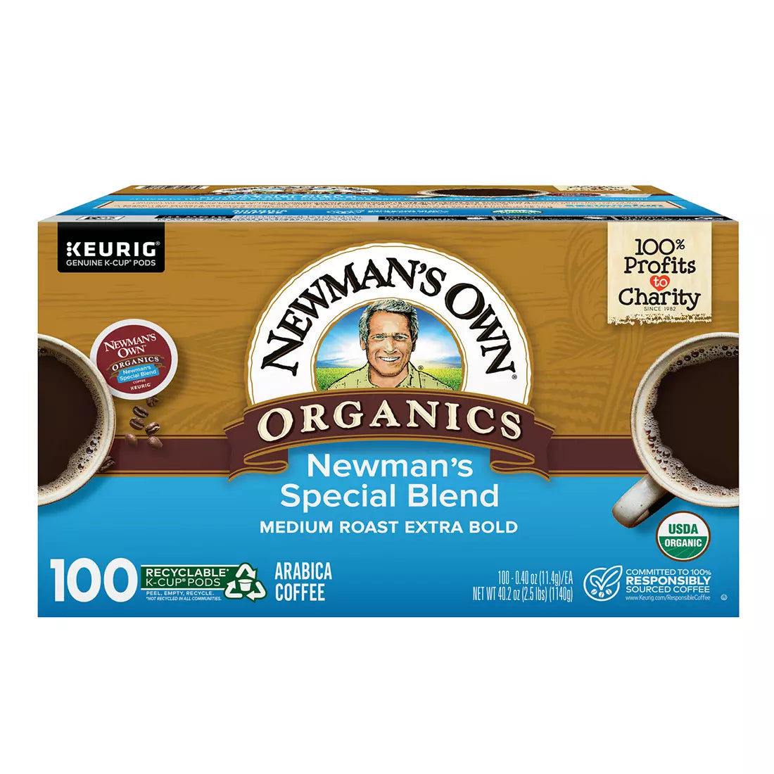 Newman's Own Organics Special Blend K-Cup Pods, 100 ct.