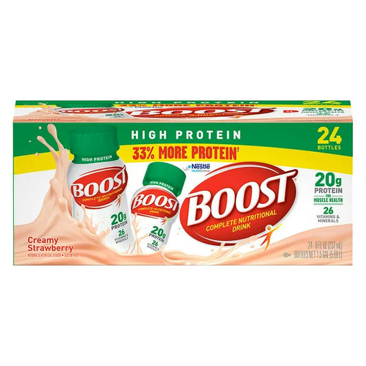 BOOST High Protein Drink, Strawberry (24 pk.)