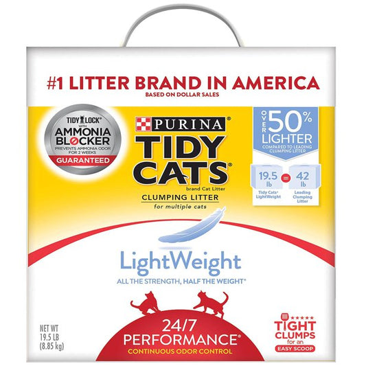 Purina Tidy Cats Light Weight Multi-Cat Clumping Cat Litter (19.5 lbs.)