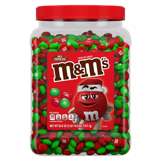 M&M'S Holiday Milk Chocolate Christmas Candy, 62 oz.