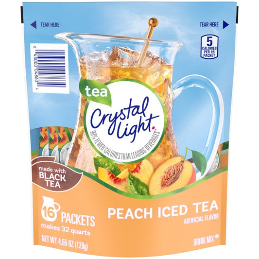 Crystal Light Peach Iced Tea Powdered Drink Mix (4.55 oz.)