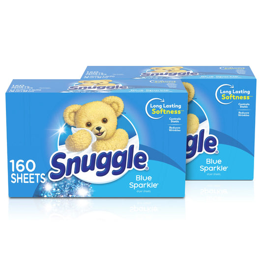 Snuggle Blue Sparkle Fabric Softener Dryer Sheets, 320 ct.