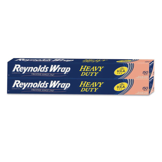 Reynolds Wrap 18" Heavy Duty Aluminum Foil (150 sq. ft./roll, 2 rolls)