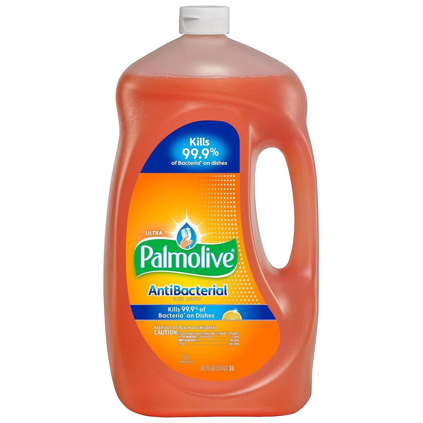 Palmolive Antibacterial Dishwashing Liquid Dish Soap, Orange (102 fl.oz.)