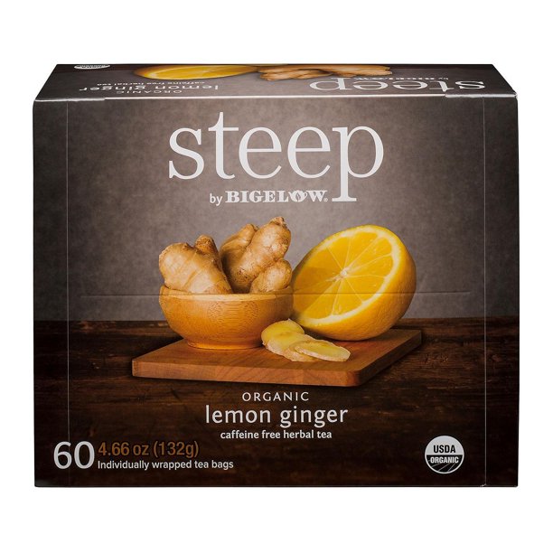 steep by Bigelow Lemon Ginger Herbal Tea ( 60 ct.)