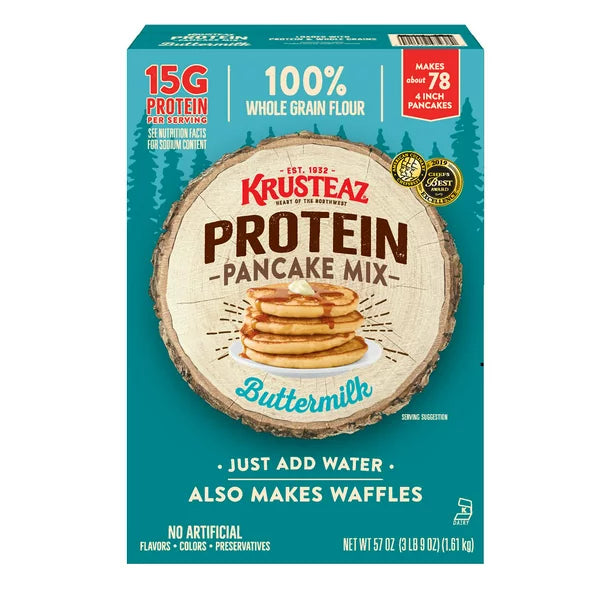 Krusteaz Buttermilk Protein Pancake Mix (57 oz.)