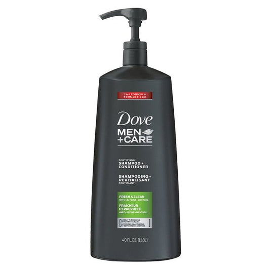 Dove Men+Care 2-in-1 Shampoo + Conditioner, Fresh & Clean (40 fl. oz.)