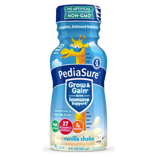 PediaSure Grow and Gain Nutrition Shake for Kids, Vanilla (8 fl. oz., 24 pk.)