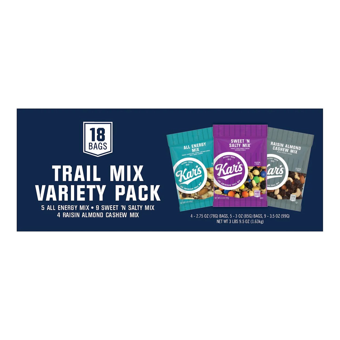 Kar's Nut & Fruit Mix Variety Pack (18ct.)