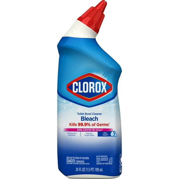 Clorox Toilet Bowl Cleaner with Bleach, Rain Clean (24 oz., 6 pk.)