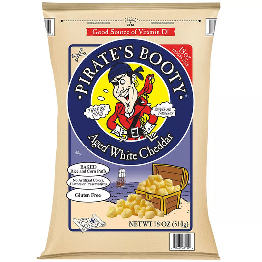 Pirates Booty White Cheddar, 18 oz.