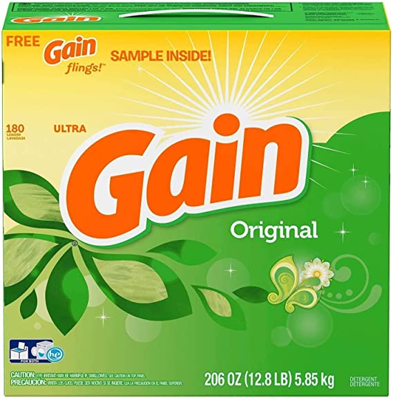 Gain Ultra Powder Laundry Detergent, Original (206 oz., 180 loads)