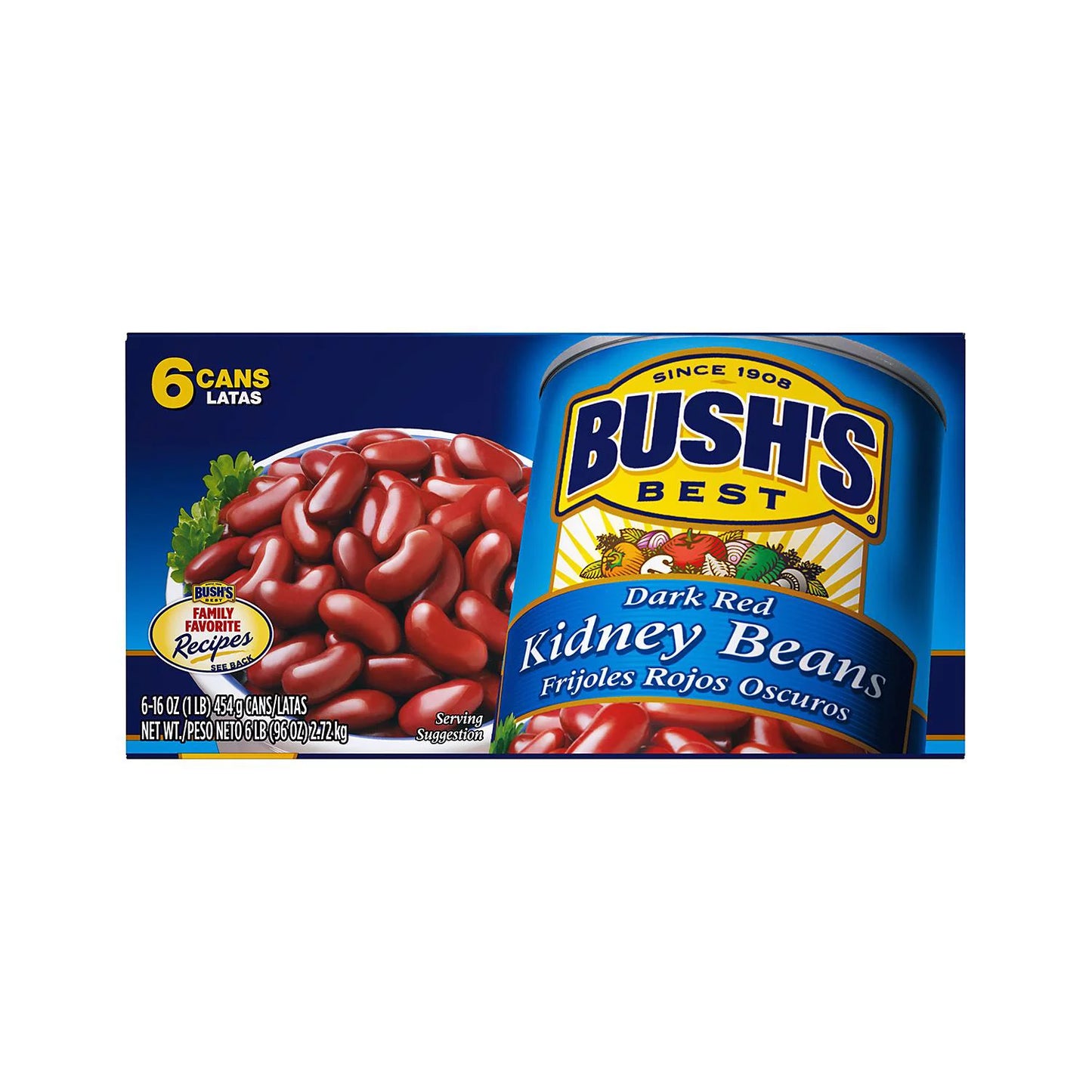 Bush's Dark Red Kidney Beans (16 oz., 6 pk.)