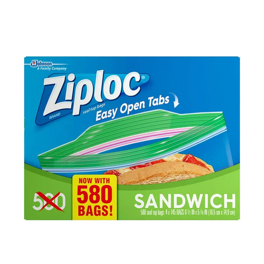 Ziploc Easy Open Tab Sandwich Bags (580 ct.)