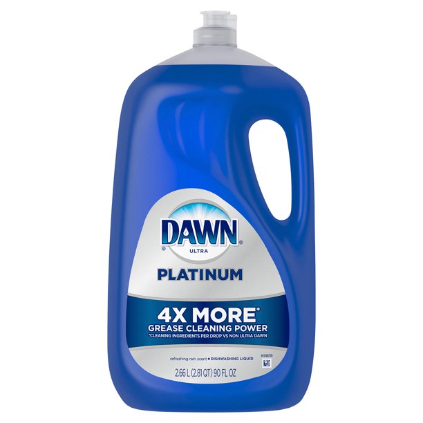 Dawn Platinum Dishwashing Liquid Dish Soap, Refreshing Rain (90 fl. oz.)