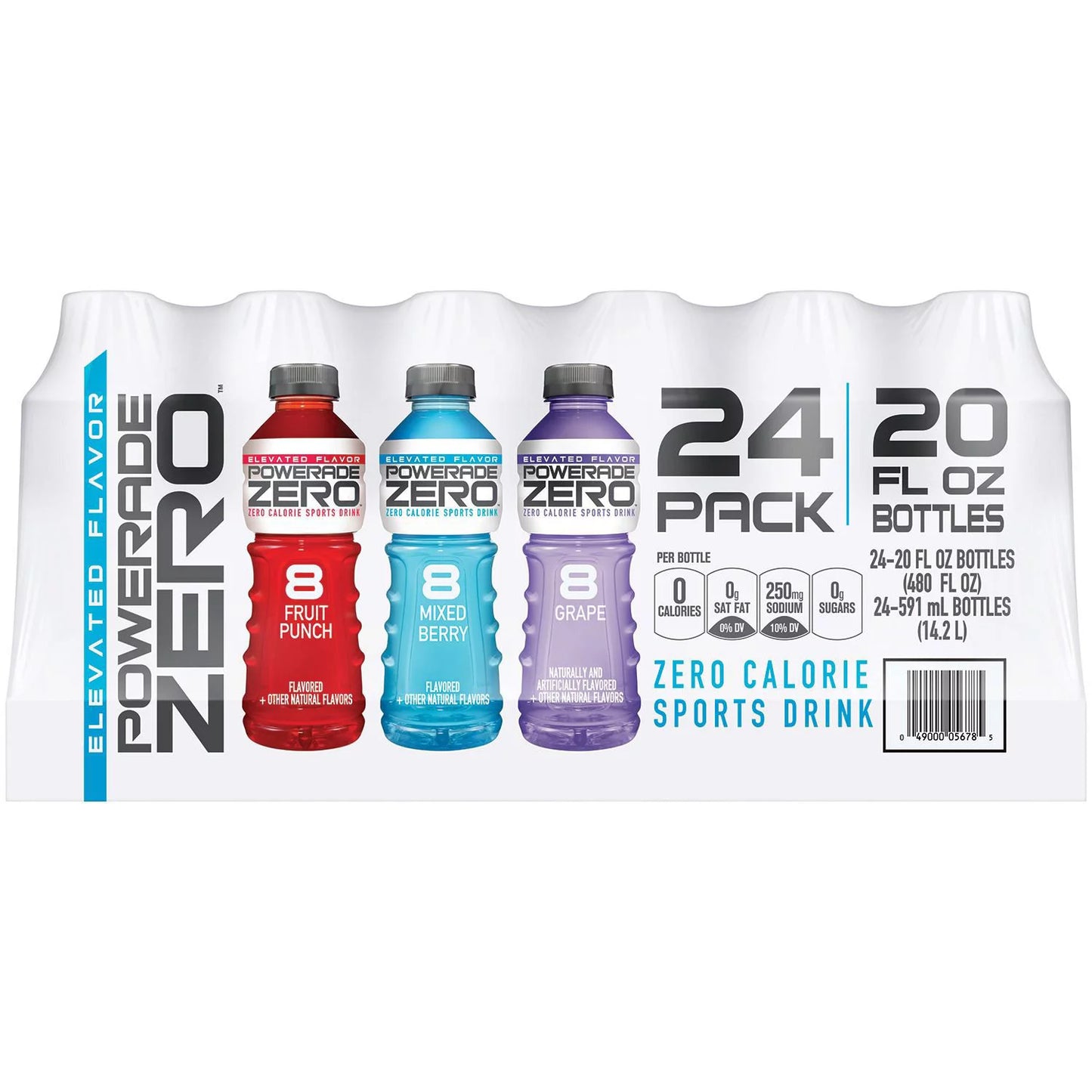 Powerade Zero Sports Drink Variety Pack (20 fl. oz., 24 pk.)