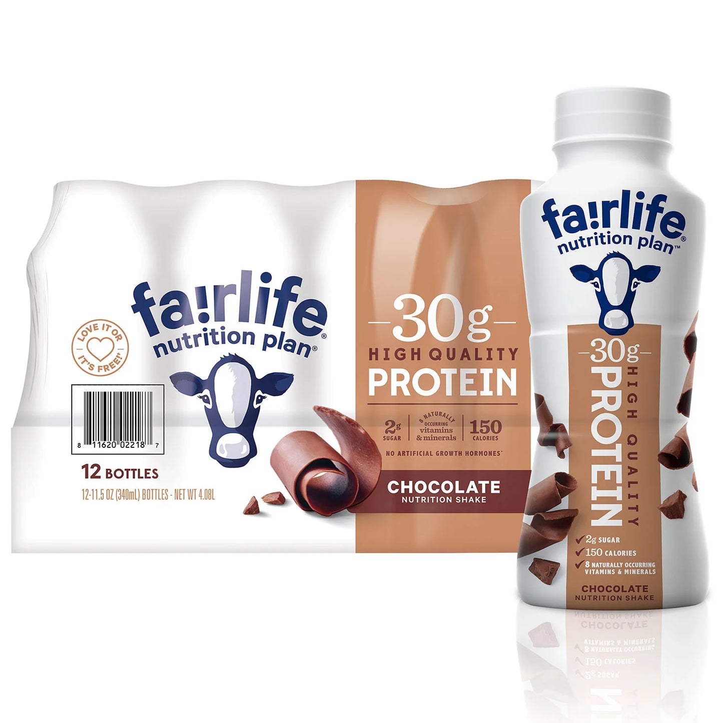 Fairlife Nutrition Plan Chocolate, 30 g Protein Shake (11.5 fl. oz., 12 pk.)