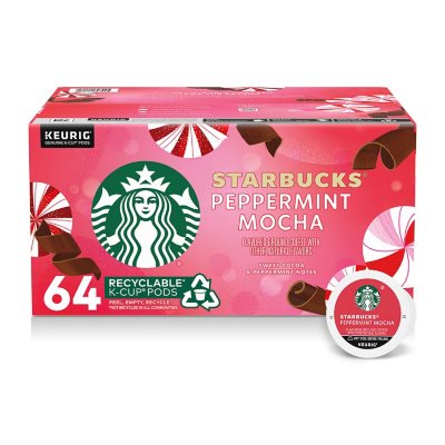 Starbucks Peppermint Mocha Coffee K-Cups (64 ct.)